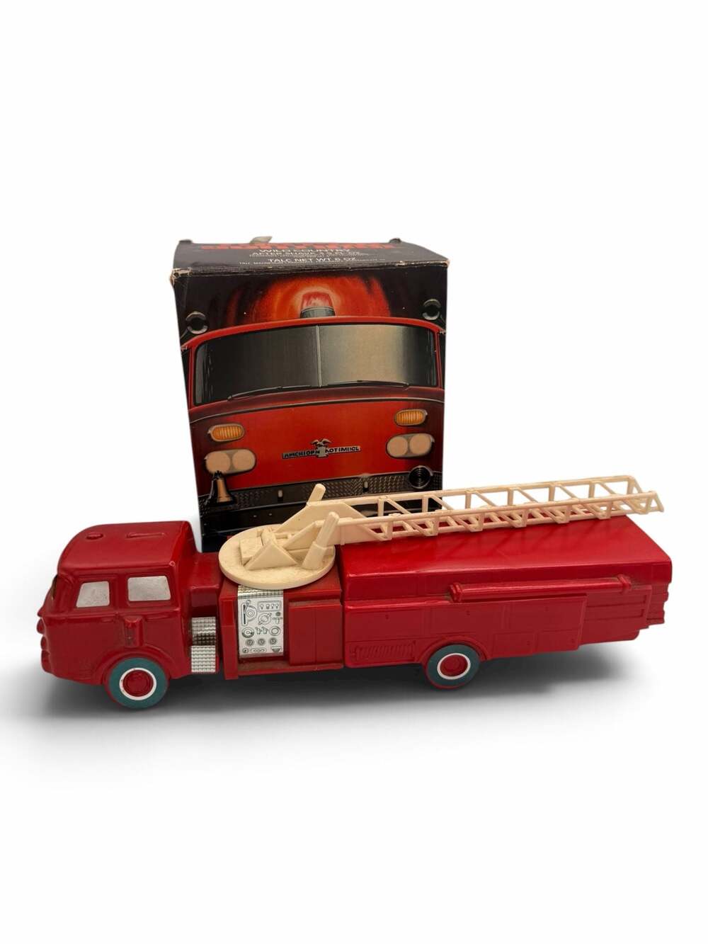 Vintage Avon Red Sentinel Fire Truck After Shave &Talc Decanter in Original Box